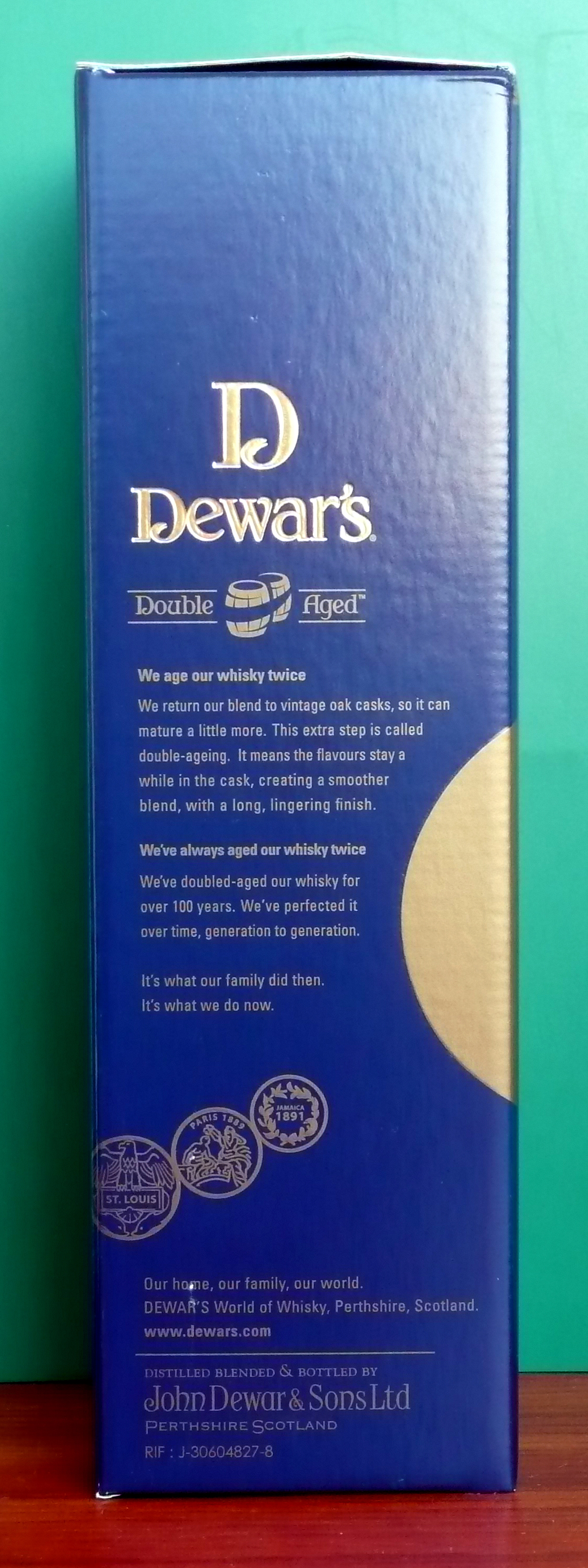 Dewar’s 12 Years Old Double Aged Blended Scotch Whisky